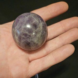 Mini Amethyst Sphere and Stand, Healing Crystal Energy